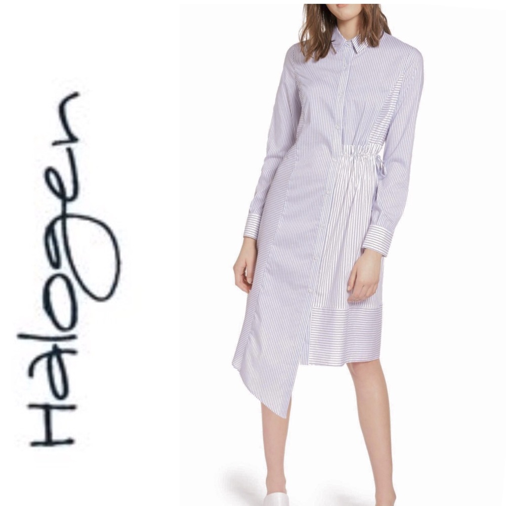 Halogen🔹Chic & Trendy Striped Shirt Dress!